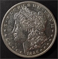 1886-O MORGAN DOLLAR AU