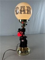 Vintage clown bar light. Approximately 18 inches