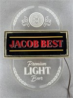 Vintage Jacob best beer light. Does work