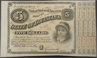 1879 STATE OF LOUISIANA $5 BABY BOND