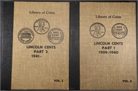 (2) LIBRARY OF COINS LINCOLN CENT COIN ALBUMS