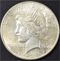 1935 PEACE DOLLAR AU/BU