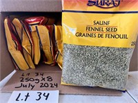Fennel Seeds SURAJ 250g x8 BB 7/24