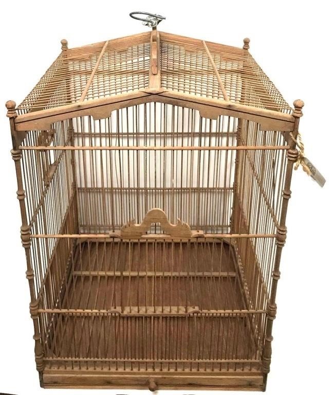 Decorative Wooden Bird Cage