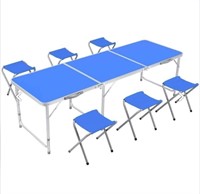 Homfa 6' Folding Camping Table/Chairs