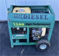 Titan Pro Diesel Generator - 7500 Watt