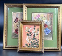 Framed Floral Paintings
