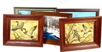 5 Framed Outdoors Paintings