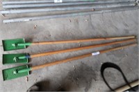 3 Wood Handled Cement Tools, 2 Edgers,Ext Joints