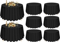 8PK ROUND TABLECLOTHS 120" TABLE COVER $95
