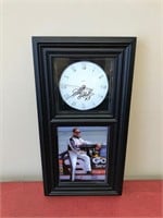 Dale Earnhardt Functional Clock and Framed Picture