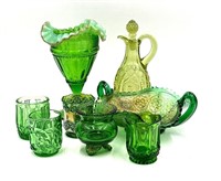 Assorted Green Glass