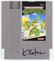 Autographed Kevin Eastman TMNT Nintendo Game