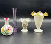 Collection of Fenton Art Glass Vases