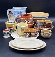 Collection of Stoneware and Porcelain Dishes