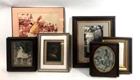 Assortment of 5 Photographs and Frames