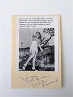 Priscilla Lane Howard signed photo card