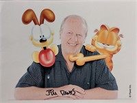 Jim Davis Signed Garfield Photo