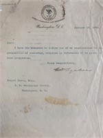 1894 U.S. Navy Signed Note