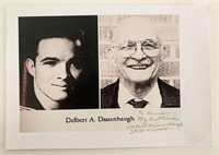 Dlebert A Dauenbaugh signed paper cardstock photo