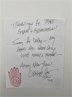 The Addams Family Christopher Hart Signed Letter
