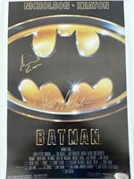 Batman signed mini poster