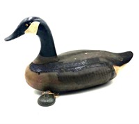 Vintage Large Wooden Goose Decoy with Weight