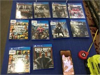10 PlayStation 4 games (4 are unopened)