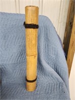 Bamboo snake rattle, 3.5 in x 24.5 in
