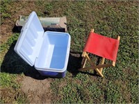 Rubbermaid Cooler and Camp Stool