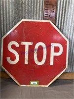 STOP ROAD SIGN, 30 X 30"