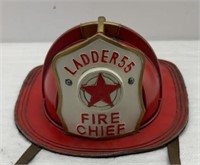 Metal fire chief hat
