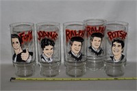 1977 Dr Pepper Happy Days Character Glasses