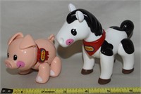 (2) Tolo First Friends Farm Animal Toys Pig Horse