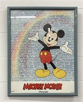 28x22" Mickey Mouse Filmography Framed Poster