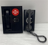 Antique Fire reporting phone / antique phone
