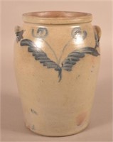 19th Century 2-Gallon Glazed Stoneware Crock.