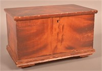 PA Comb & Feather-Decorated Sm. Blanket Chest.
