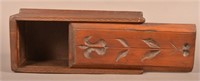 19th Century Mixed Wood Slide-Lid Candle Box.