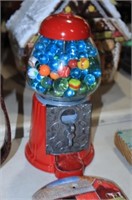 GUMBALL MACHINE FULL OF MARBLES