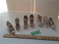 Decorated glass shoes