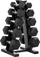 CAP Barbell  Dumbbell Set with Rack