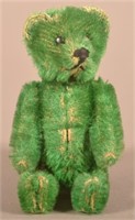 Schuco Miniature Green Mohair Teddy Bear.