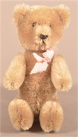 Vintage Schuco Tan Mohair Yes/No Small Teddy Bear.