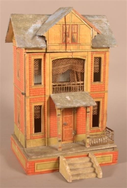 Antique German Bliss-Style Doll House.