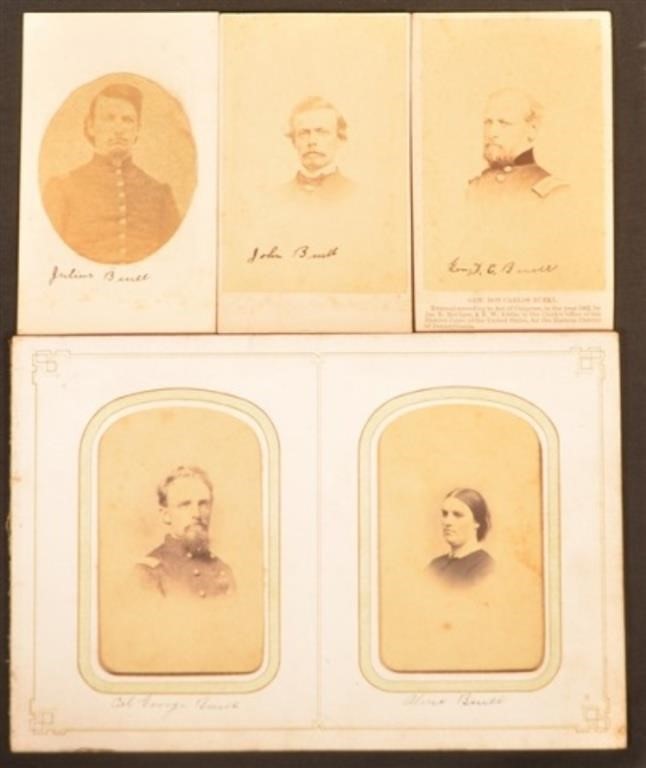 Fine Group of Civil War CDV's of the Buell Family.