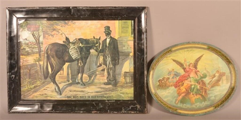 Two Tin Lithograph Advertising Items.