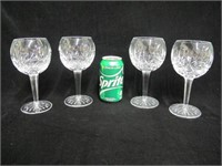 (4) WATERFORD BALLON WINE GLASSES 2 SETS OF 2
