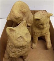 MOLDED CLAY KITTENS