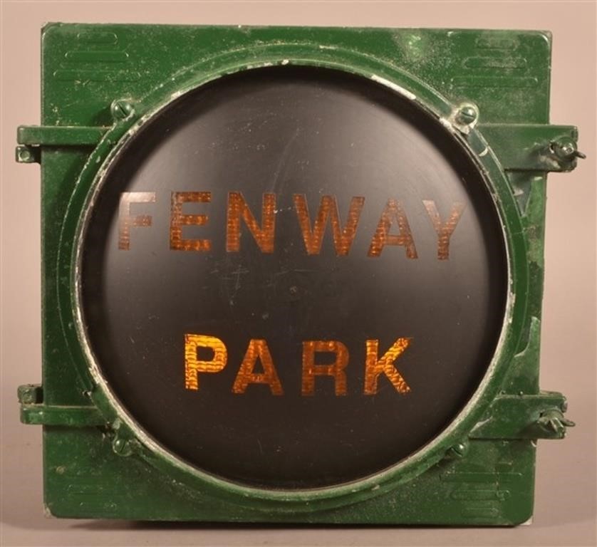 Vintage "Fenway Park" Lighted Street Sign/Signal.
